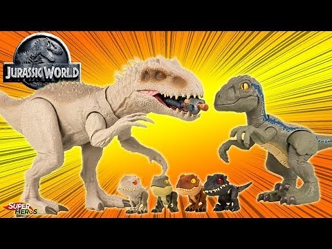 Jurassic World Indominus Rex Bébé Blue Snap Squad Dinosaures Jouets Mattel Noel 2019