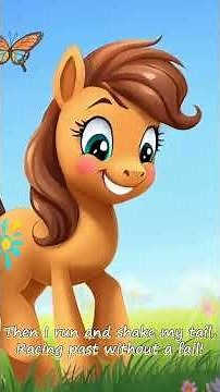 KIDS SING ALONG - GALLOP, GALLOP, LITTLE HORSE! #shorts