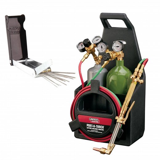 Lincoln Electric Port-A-Torch Kit with Oxygen and Acetylene Tanks with Tip Cleaner for Cutting, Welding and Brazing K5365-31 - The Home Depot