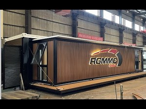 How should an office layout be designed with a 40-foot ecpandable case?