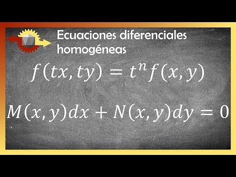 Ecuaciones diferenciales homogéneas de primer orden