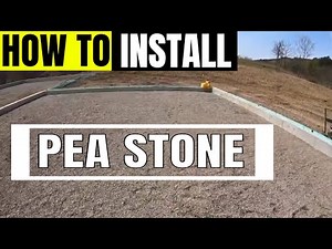 Installing pea gravel stone in garage foundation 'Dirt Boss' #construction #installpeagravel