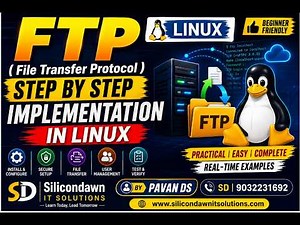 FTP (File Transfer Protocol) step by step implementation in Linux BY PAVAN DS |SD|9032231692