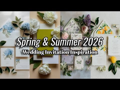 Wedding Invitations — Spring & Summer Designs & Tips