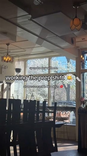 spend a day with me working as a line cook/prep cook in brooklyn #brooklyn #cooking #cook