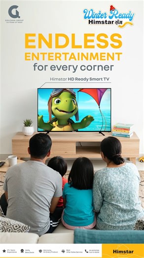 Why compromise on quality when you're short on space? Experience the perfect balance of a compact design and high-definition performance. From trending series to live sports, get the "big screen" feel in any room of your house without losing an inch of clarity. For more details, visit our nearest store or log on to: himstar.com.np #Himstar #ForACompleteHome #HimstarTV | Himstar