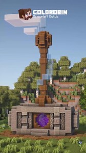 Minecraft Thor's Hammer Nether Portal 🔨, Tutorial on my YT (Link in Bio) #minecraft #minecraftbuilding #minecrafttutorial #gaming #foryou