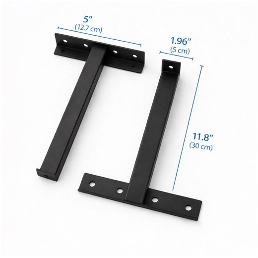 Heavy Duty Steel Sink Brackets, Floating Vanity Support, Industrial Black Metal Countertop Shelf (pair) - Etsy Canada