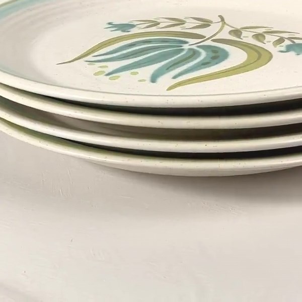 Vintage Franciscan Tulip Time Plates Set: Mid-century Modern Dinnerware - Etsy
