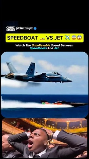 Jet vs Speedboat: Which One Is Actually Faster? #speedtest #jet