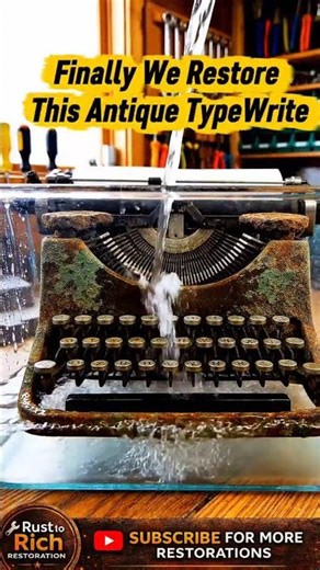 Rusty Typewriter to Perfect Condition 🤯 Satisfying Restoration
