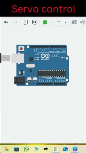 How to control servo motor direction with arduino #diy #simulation # tinkercad