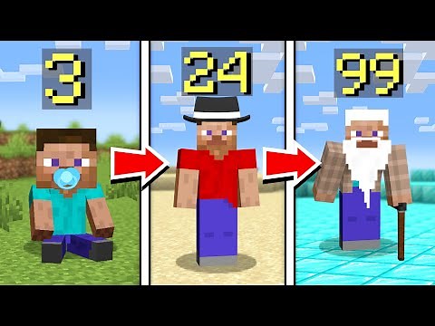 Playing Minecraft At Different Ages