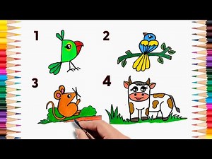 How To Turn Numbers Into Drawing Using Number 1 To 4