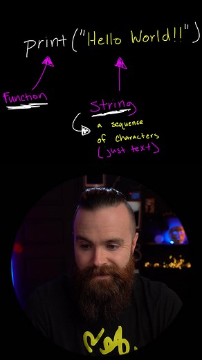 What is a STRING?? #python #Coffee #beard #youtube