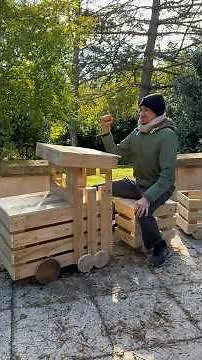 Little train made from pallet wood • Christmas DIY ❤️ We're making a little train and its three c...