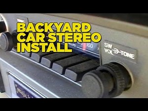 Backyard Car Stereo Install