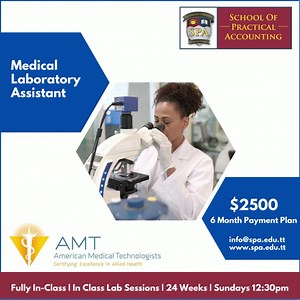 187K views · 65 reactions | Return To In-Class Sessions Medical Laboratory Assistant $2500 | 6 Month Payment Plan Classes Begin 30th October '22 | School Of Practical Accounting Education Ltd. | Facebook