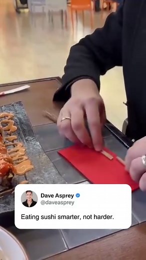 1.6M views · 6.5K reactions | Here’s another hack for eating sushi,...