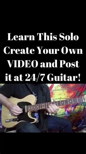 24/7 GUITAR CHALLENGE! Learn This Solo And Post Your Own Video #shortsfeed #guitarchallenge