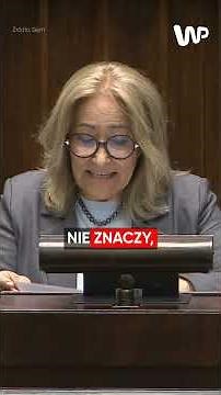 Janyska attacks PiS: Do you have any limits to your meanness?