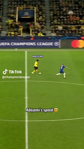 Adeyemi speed highlights Champions League: Adeyemi’s top sprints
