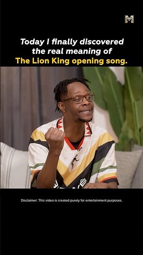 The REAL Meaning of The Lion King Opening Song #trendingshorts #lionking #movie #funny