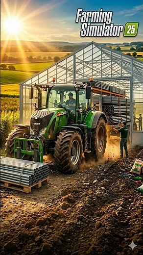 “Farming Simulator 25 Gameplay – Tractor Loads Greenhouses Like a Boss!” #shorts #farmingsimulator25