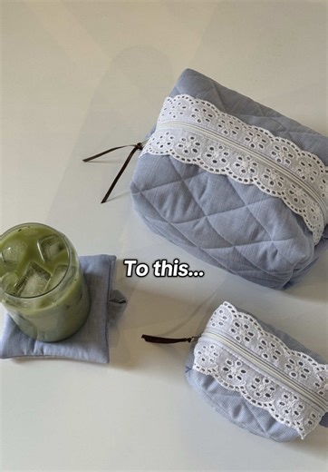 These quilted makeup bags are so cute #smallbusiness #sewing #quilting #sewwithme