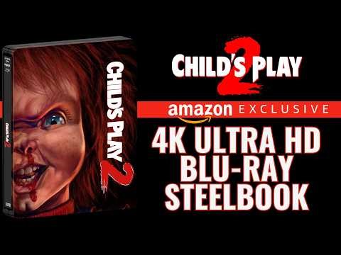 Child's Play 2 (ScreamFactory) Amazon Exclusive 4K Ultra HD + 2-Disc Blu-ray Steelbook