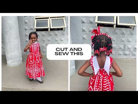 How to sew a beautiful baby girl gown (step by step tutorial for beginners)