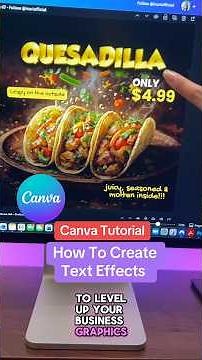 Canva Tutorial - How To Create Fun Text Effects Using Canva To Elevate Your Business Graphics 🥰