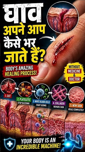 🩹 How Does a Wound Heal on Its Own? | Science Explained #scienceanimation #scienceblog #sciencemagic