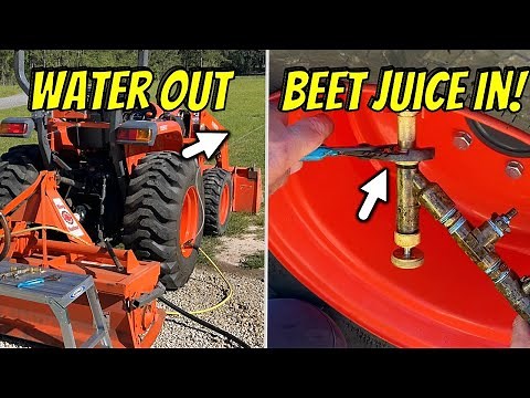 Installing the BEST TRACTOR BALLAST - Beet Juice by Rim Guard!