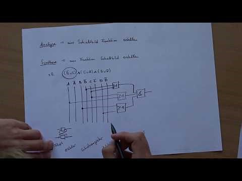 Digitaltechnik 6 - Analyse von Schaltbildern | Synthese von Funktionen | Umfangreiches Beispiel