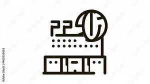different countries to visit Icon Animation. black different countries to visit animated icon on white background