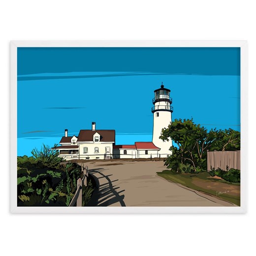 Highland Lighthouse Art Print – Cape Cod Coastal Wall Decor - Etsy