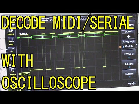 Decoding/debugging MIDI Serial Data on an Oscilloscope