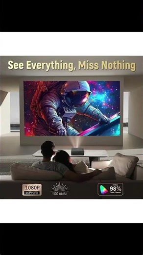 1pc M200S Portable Mini Projector,Easily Connect To Your Phone And Carry It Around For Home