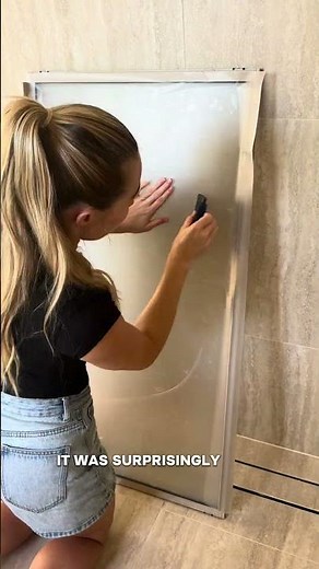 My bathroom needed more privacy… So I Tried This