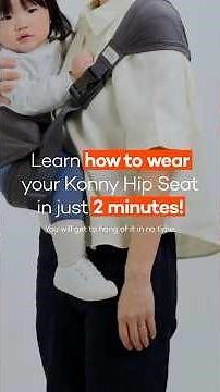Learn how to wear your Konny Dual Support Hip Seat in just 2 minutes! #hipseat #konny
