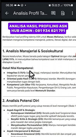 ANALYSIS OF ASN PROFILING RESULTS #asnprofiling #asnprofilingresults #pppkquestions