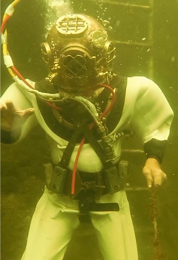 Explore the Historic 1916 Mark V Diver Helmet