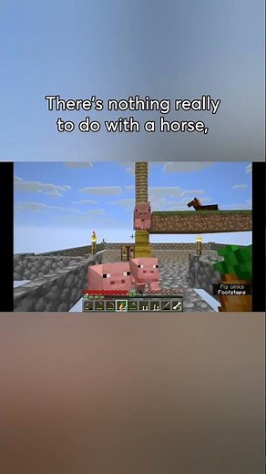 The Dadcrafter: Pigs Have Arrived! 🐷 A Game-Changing Skyblock Moment! #shorts