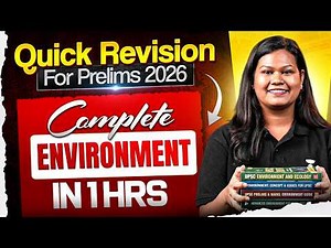 *Environment* Most important Topics | Prelims Quick Revision 2026 | Prelims Booster | Monica Mam