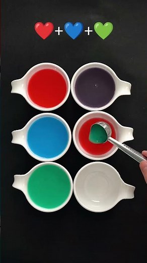 Red, Blue & Aqua | Color Mixing Harmony in Motion 🎨🌊 #colorblend #colordancing #colortheory