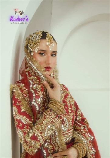 ✨ A Masterpiece of Tradition & Modern Elegance ✨ Where timeless craftsmanship meets contemporary bridal aesthetics. This exquisite ensemble from Kashee’s Bridal Boutique is a celebration of rich hand embroidery, intricate detailing, and a flawless silhouette — designed for brides who value elegance, heritage, and exclusivity. Every stitch reflects precision. Every detail tells a story of luxury. Because your bridal look deserves nothing less than perfection. Designed to make you stand out. Craft