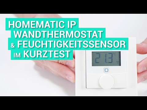 Homematic IP wall thermostat and humidity sensor in test and review