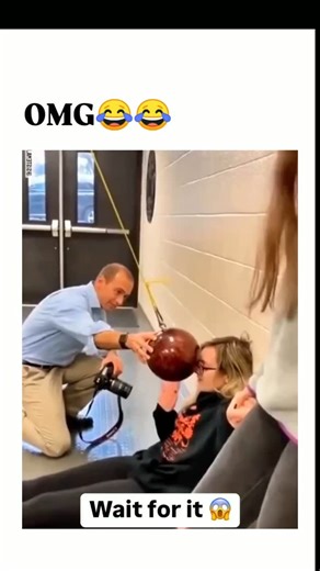 GLOBAL HASGULLA 😅😅 on Instagram: "# The post features a viral video clip of a physics teacher attempting a pendulum demonstration with a bowling ball on a string, but he pushes it instead of releasing it gently, causing the ball to swing back and hit him in the head, eliciting laughter with the caption "Omg 🤣🤣". - This mishap illustrates Newton's third law—for every action, there is an equal and opposite reaction—as the applied force propels the ball toward him, a common error in such demos 