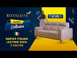 Royaloak | Naples Italian Leather Sofa 3 Seater